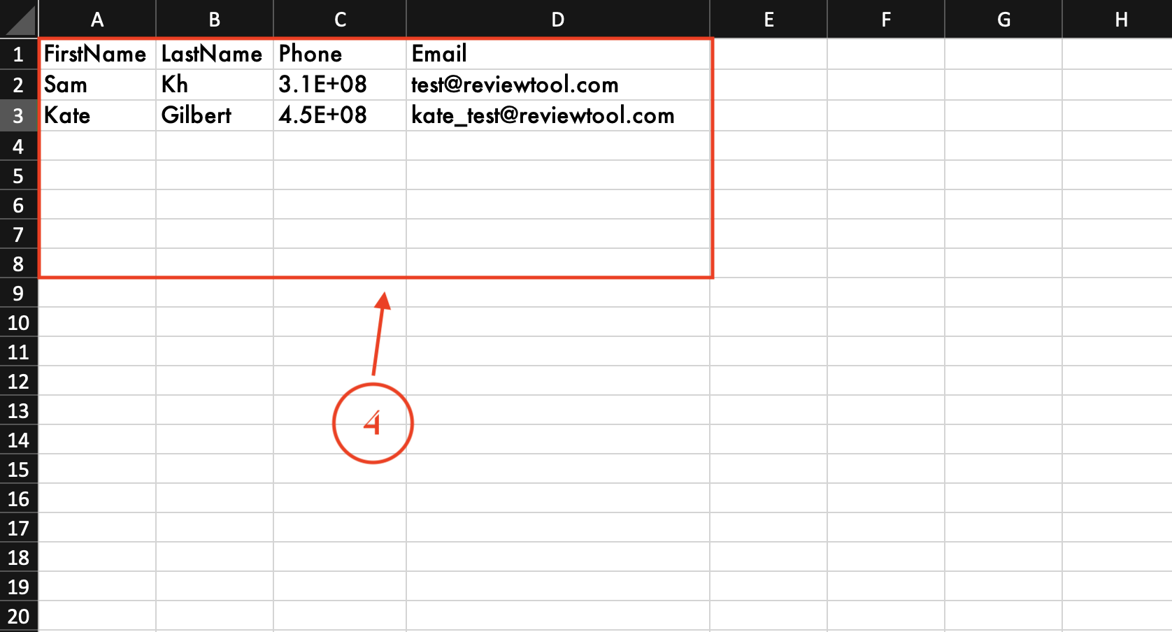 sample contact import csv file